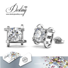 Destin bijoux cristaux de Swarovski Simple boucles d’oreilles